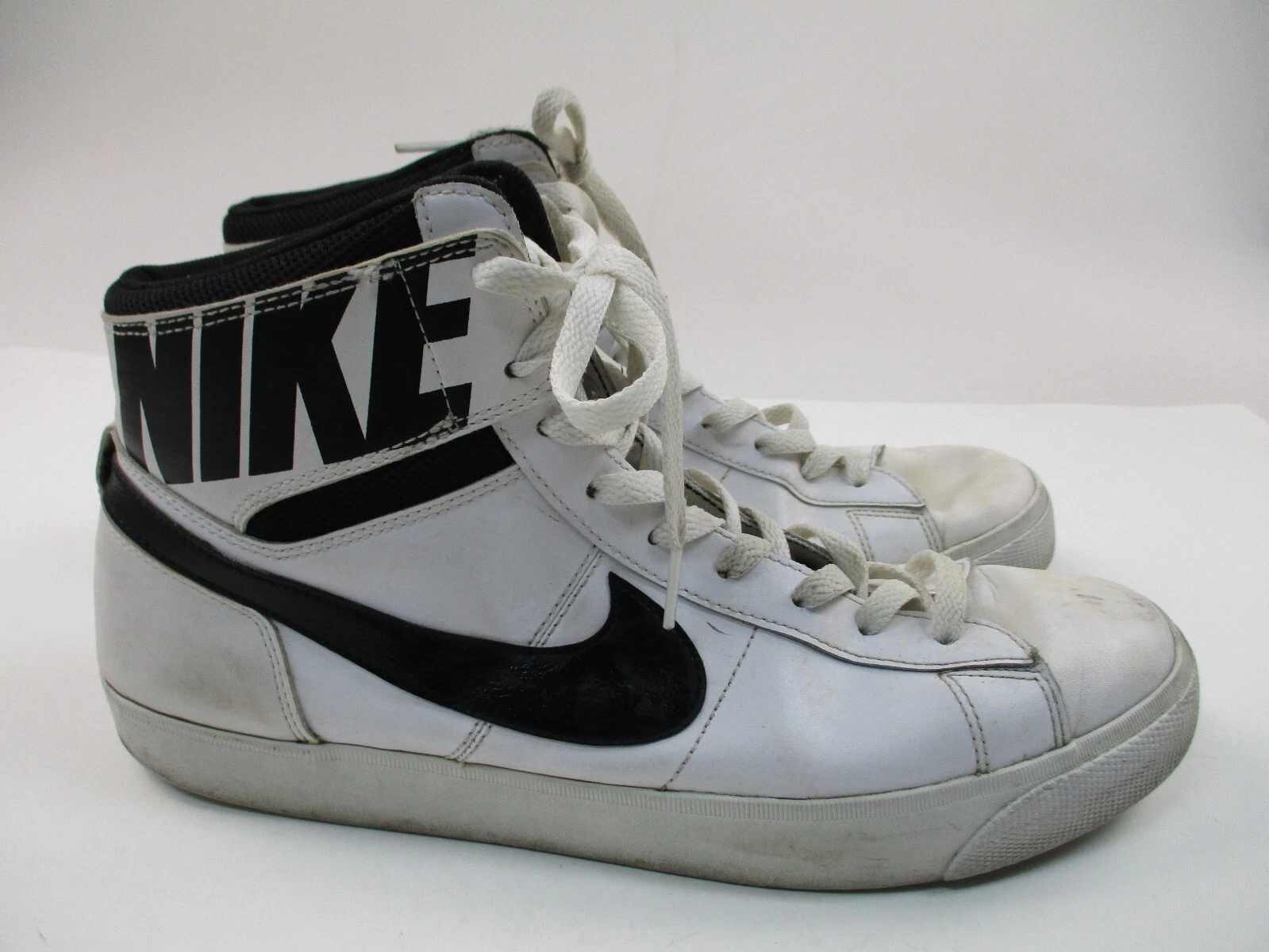 Baskets Nike Match Supreme Hi LTR hommes 11,5 blanches chaussures de sport 631683 100