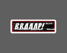 BRAAAP BLVD Sticker Moto Waterproof NEW