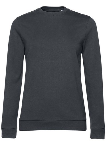 B&C Felpa in Cotone Senza Cappuccio Maglia Interno Sgarzato da Donna BCWW02W - Picture 5 of 39