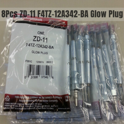 Bapmic F4TZ-12A342-BA Diesel Glow Plugs Compatible With Ford F-350 F-250 Super Duty E-350  Pack Of 8 - Foto 6