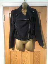 Bnwt Designer Manigance Paris Harley Black Jacket Biker Lined Size 42 Paid £500