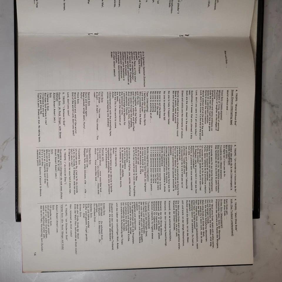 CBS 2 LP box set 77256: Bernstein - Mass / Bernstein  EX - Image 4 of 4