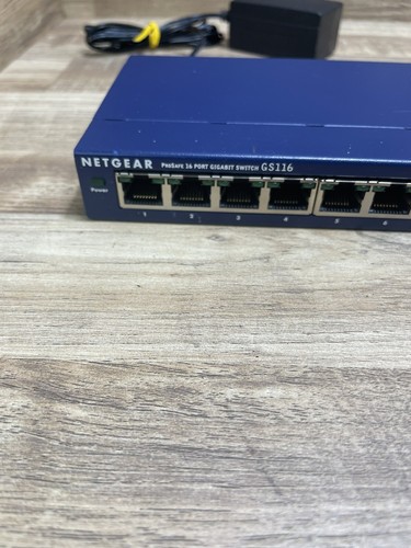Netgear ProSafe Switch GS116 V2 16-Port Gigabit Switch GS116v2 Tested Works A++ - Picture 5 of 11