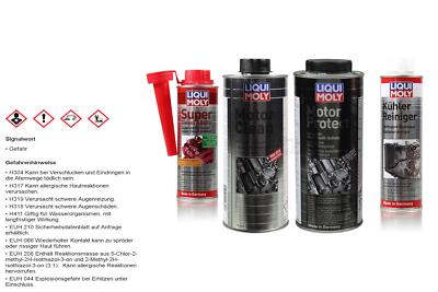 LIQUI MOLY Set Super Diesel Additiv MotorClean MotorProtect und Kühler-Reiniger