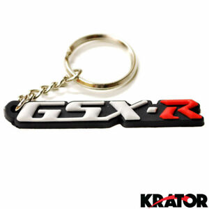 Keychain Red Rubber Key ring Motorcycle Car Collectible Gift For SUZUKI GSXR 