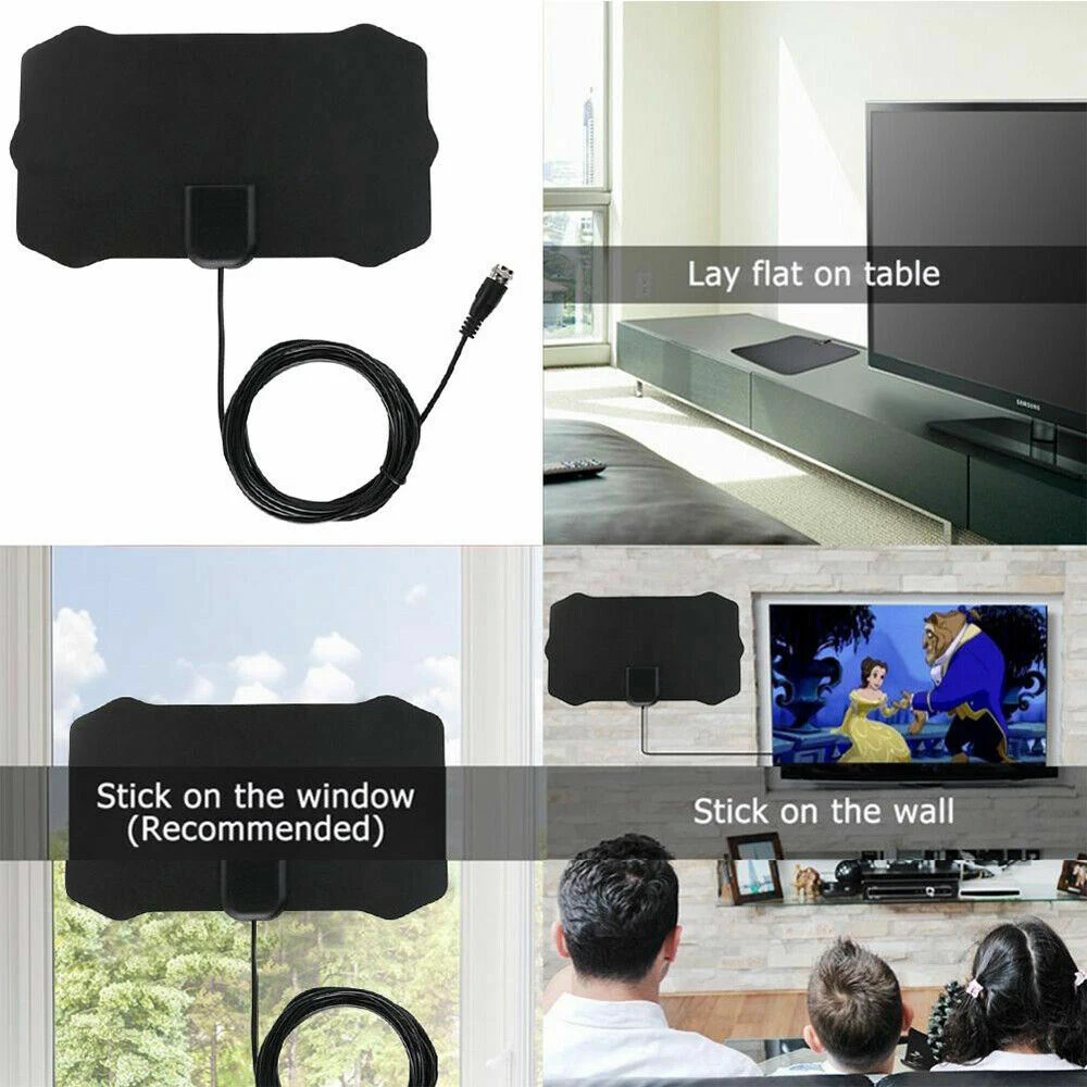 Indoor TV antenna Ariel Freeview Digital 4K HD TV High Gain Portable Aerial 🇬🇧 - Picture 5 of 9