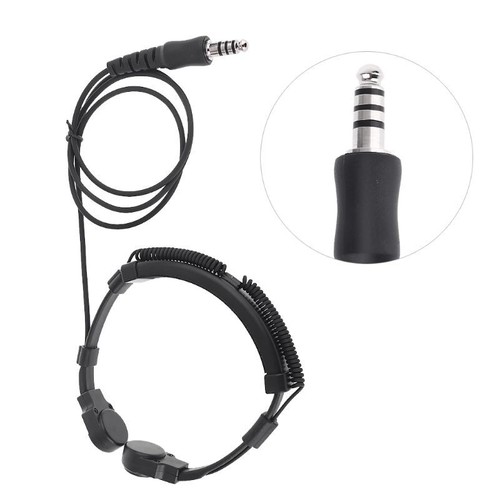 Throat Vibration Mic Microphone Plug for Walkie Talkie Accessories - Zdjęcie 3 z 8