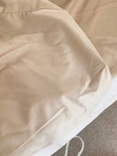Velvet valance small single cream beige