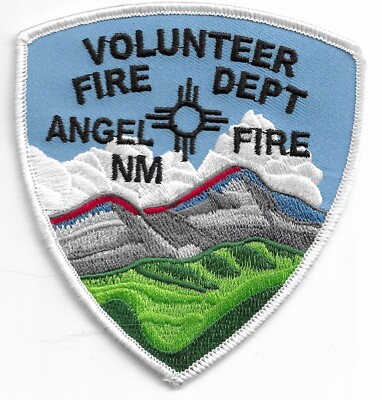 Angel Fire  Fire Dept. - Blue, New Mexico (3.75'' x 4'' size) fire patch