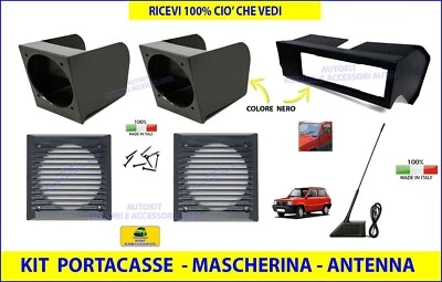 AUTOKIT Kit per Panda 4x4 antenna stereo auto portacasse audio porta casse autoradio