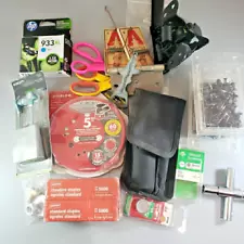 Lot of 20 Items - Office, Hardware - Staples, Push Pins, Tools, Scissors, More