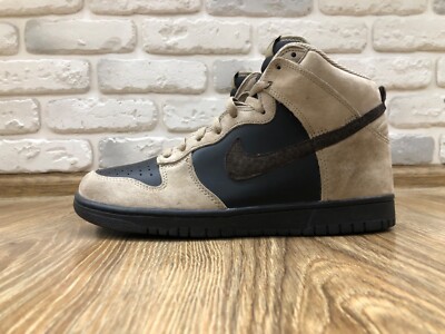 Mens Nike Dunk High Khaki Velvet Brown 2011 sneakers size 42 | eBay