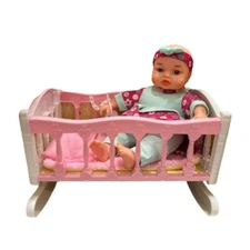 Interactive Realistic Baby Doll with Crib & Bedtime Accessories