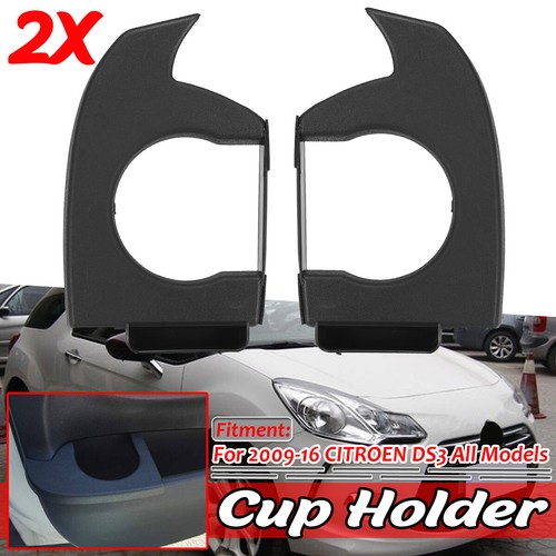 Pair Hand Side Cup Holder Cup Drink Holder Outer Cover For Citroen DS3