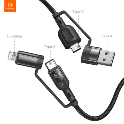 60W PD Type-C/8 Pin USB Cable Charger for iPhone 17 16 15 14 Samsung S25 S24 S23