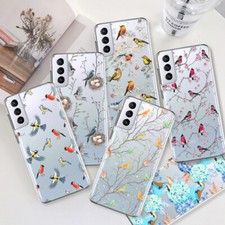 Custodia telefono silicone motivo uccellino per Samsung Galaxy A15 A14 A54 S24 S23