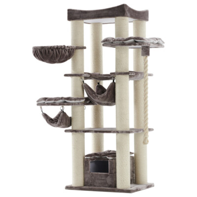 Nobby Kratzbaum Rubi cappuccino 197 cm für Katzen mit 60 x 80 cm Grundfläche
