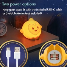 New Disney Wish Star Dimmable LED Squishy Tabletop USB Night Light Fun Kid Lamp