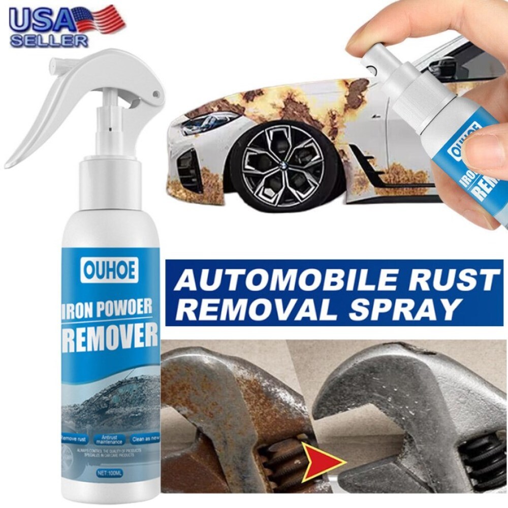 2x Car Rust Remover Spray Inhibitor Maintenance Derusting Cleaning