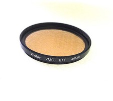 49mm Vivitar Tiffen 81B Filter - MULTI COATED - Mild Warming CC - NEW