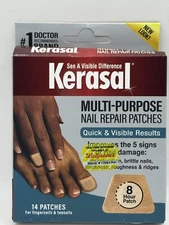 Kerasal Multi-Purpose Nail Repair Patches for Finger/Toe Nails, 14ct Box Damaged