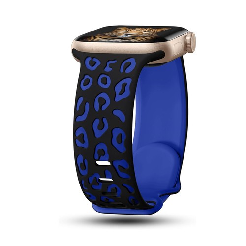 Leopard Silicone Strap Band for Apple Watch 10 9 8 7 6 SE 41/42/45/46/49mm Ultra - Picture 11 of 19