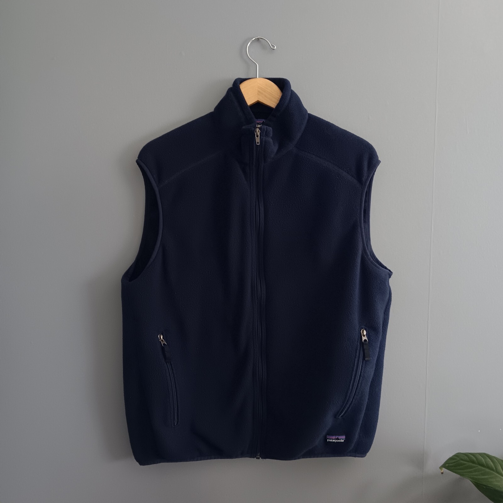 Patagonia Synchilla Mens Blue Fleece Vest Large Gem