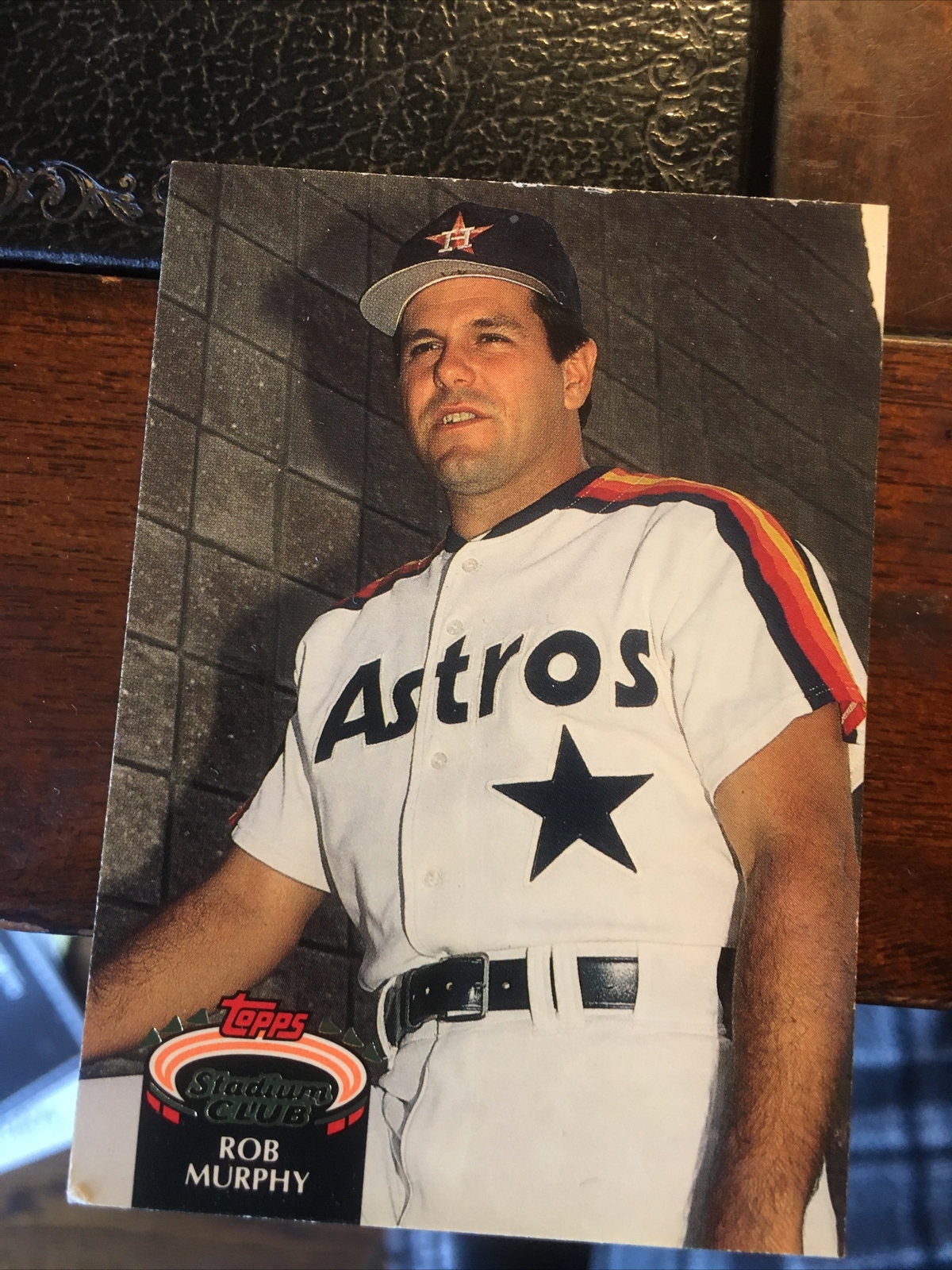 1992 Stadium Club Astros & 1988  Reds Rob Murphy. Two Card Lott