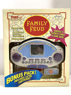 Vtg '90s Tiger Family Feud Handheld Electronic Game Bonus Cartridge Pack NIB NEW