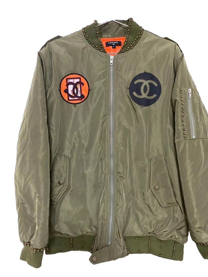 Giacca CHANEL verde oliva MA 1 taglia M usata