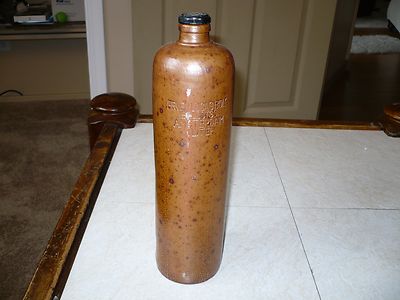 Antique Erven Lucas Bols Het Lootsje Amsterdam 1 LIter Stoneware