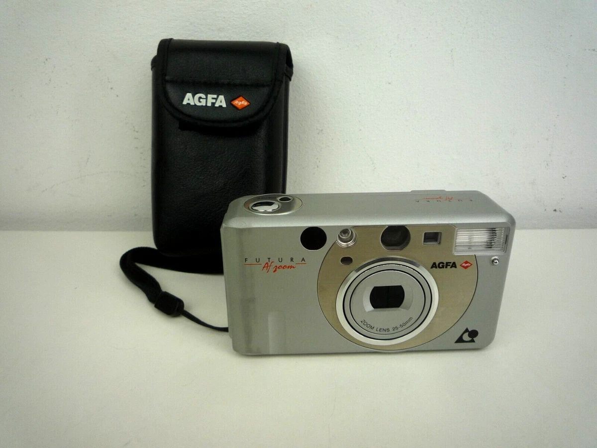 Appareil photo argentique compact AgfaPhoto 35mm Réutilisable Silver/Noir pas cher