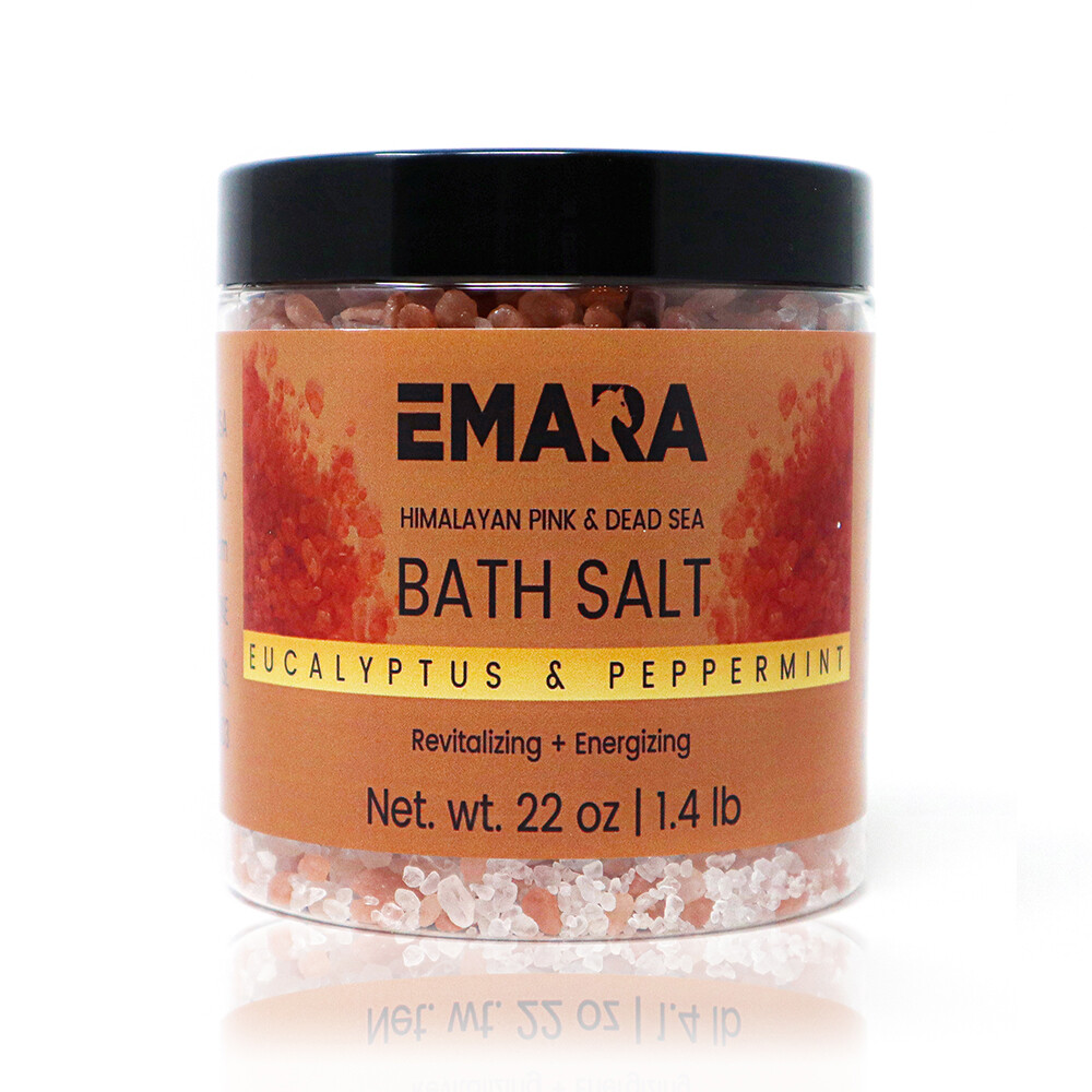 Eucalyptus Peppermint Himalayan Pink Dead Sea Salt Bath Soak Rosehip Vitamin