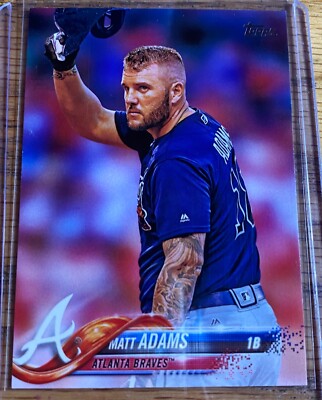 2018 Topps Series #178 Matt Adams Atlanta Braves MLB Baseball