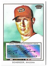 MAX SCHERZER 2009 TOPPS T-206 AUTO AUTOGRAPH PIEDMONT CARD!