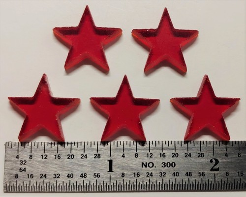 3/4" Glass Precut Stars for Fusing & Mosaic - Coe 96 - Stained Glass - Fusible - Picture 41 of 68