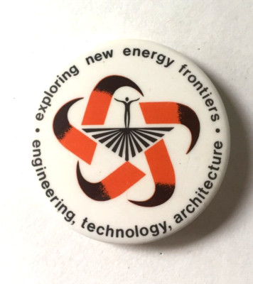 Exploring New Energy Frontiers 2-1/4'' BUTTON PINBACK Advertising