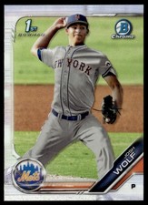 2019 Bowman Draft Chrome  Refractor  Josh Wolf New York Mets #BDC-119