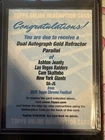 2025 Topps Chrome Ashton Jeanty/Cam Skattebo Dual Autographs (RAW)
