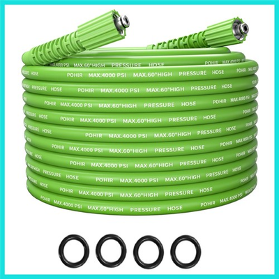 #ad #ad Pressue Washer Hose 25ft Quick Connect M22 Fittings 4000 PSI Pressure Power ... $32.35
