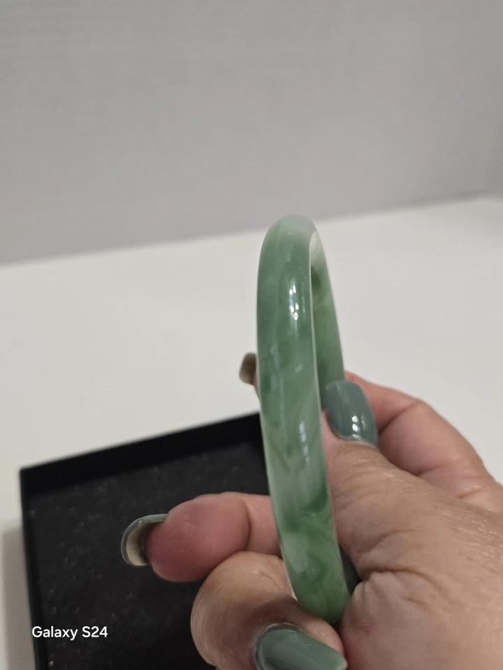 Brazalete Brazalete JADEITA JADE NATURAL - ¡Hallazgo Estate! Foto 3 de 4