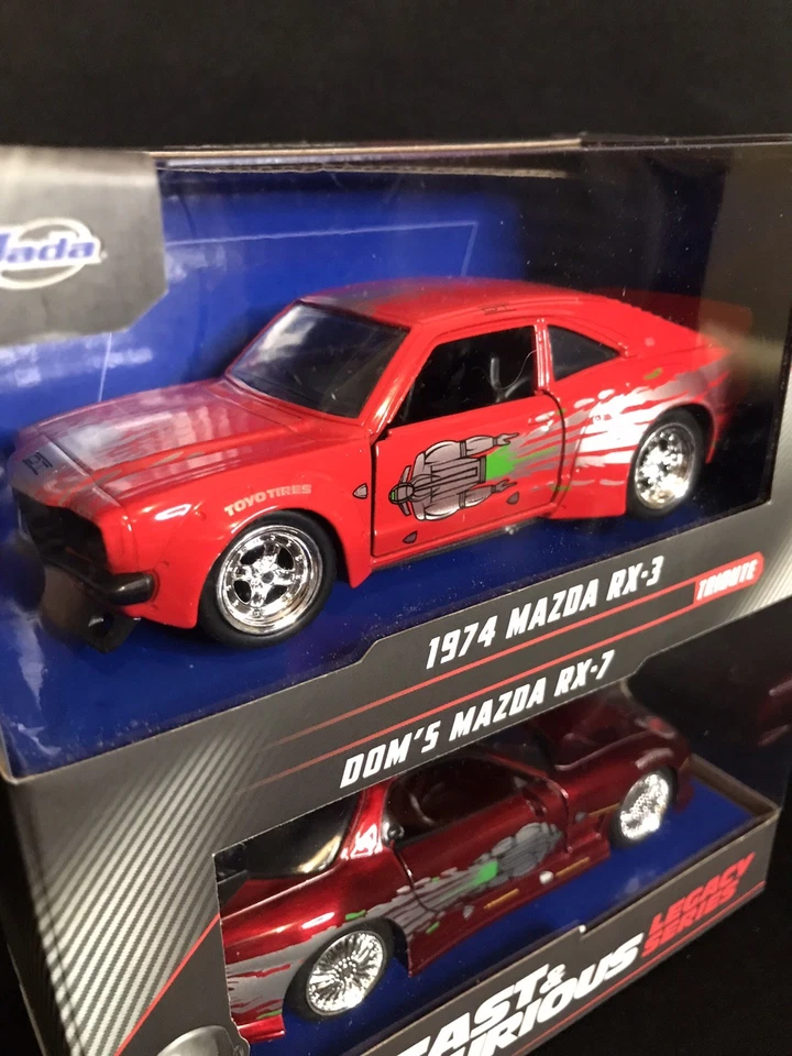 JADA FAST & FURIOUS LEGACY SERIES 2 PACK 1974 MAZDA RX-3 & DOM’S MAZDA RX-7 - Image 2 of 4