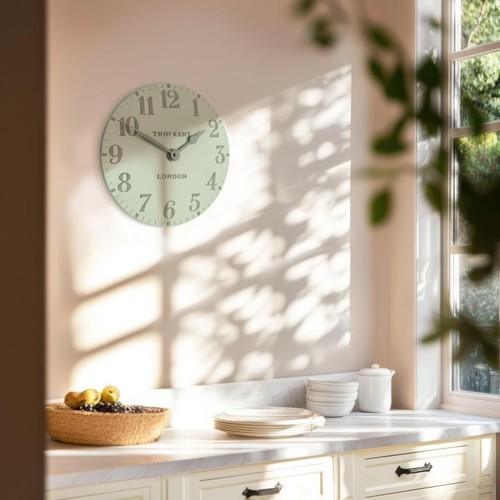 Thomas Kent - Arabic Pearl Green Small Wall Clock - Picture 2 of 6