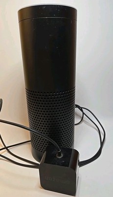 Amazon Echo 1st Gen Smart Speaker Black Alexa SK705DI Tested With Power Cable!