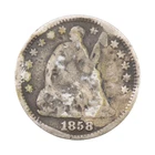 1858 SEATED LIBERTY HALF DIME #6267