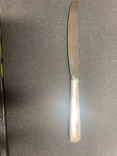 GORHAM ''CAMELLIA'' 925 STERLING SILVER MODERN HOLLOW HANDLE DINNER KNIFE