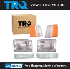 Trq Headlight Corner Parking Light Kit 6pc For 1993-1997 Jeep Grand Cherokee Trq Headlight Corner Parking Light Kit 6pc For 1993-1997 Jeep Grand Cherokee