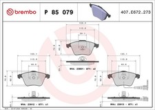 Bremsbelagsatz Vorne Teves-System für Audi A3 8P Sportback Skoda Superb 03-16
