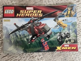 LEGO 6866 Wolverine's Chopper Showdown Deadpool Magneto Marvel Super Heroes 2012