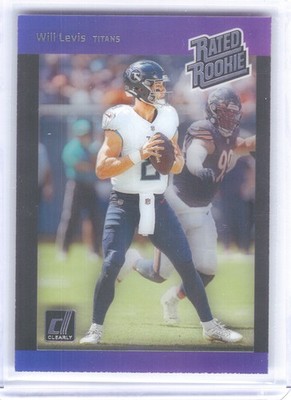 2023 Clearly Donruss #4 Will Levis Retro Rated Rookie 1989 Tennessee Titans